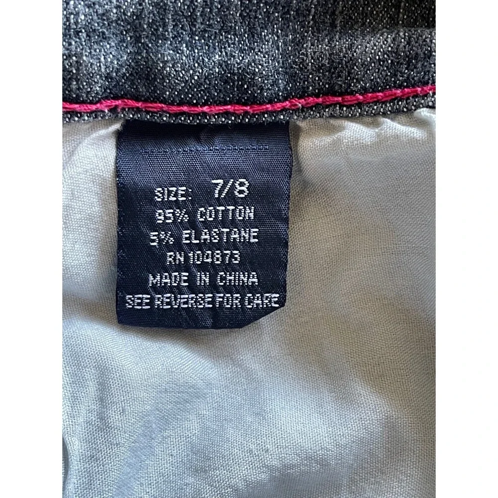 Ruff Ryders Y2K Womens Denim Long Shorts Side Tie Contrast Stitch Size 7/8‎ READ